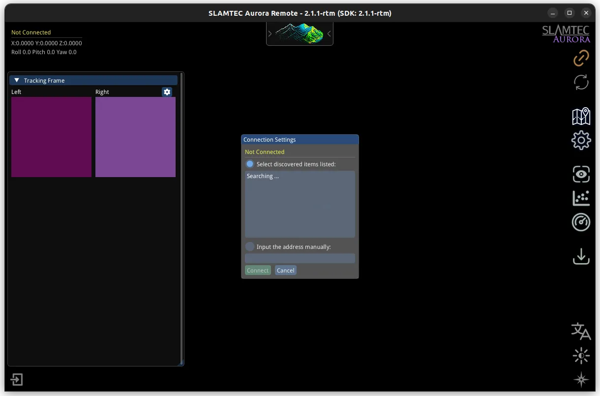 Screenshot of the Connection Settings dialog in Remote Visualizer.