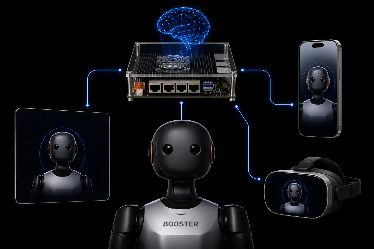 Photo of robot components.